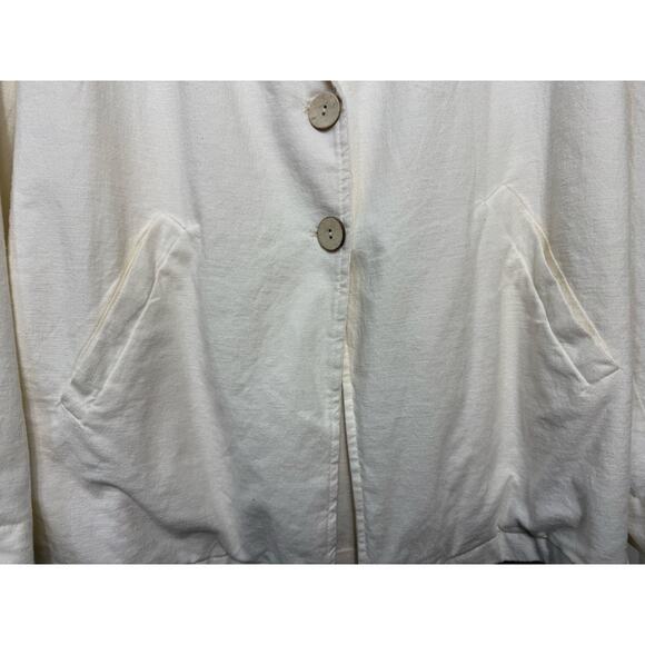 Torrid White Longline Front Button Blazer | Size 1X - Picture 6 of 9